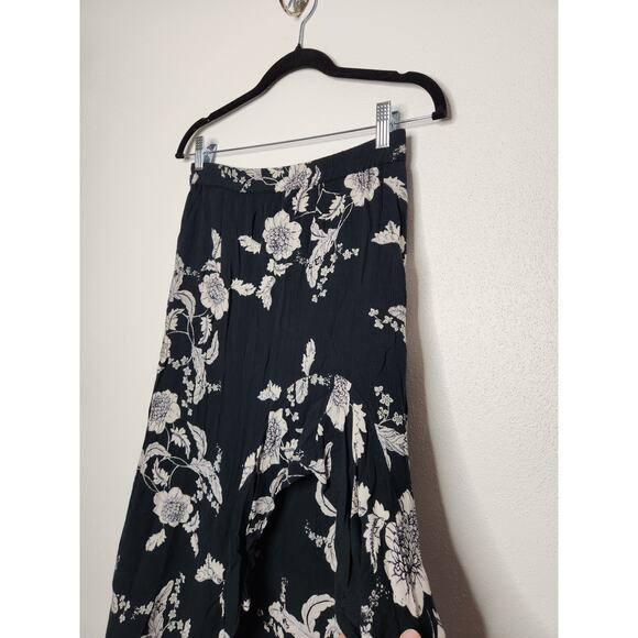 y2k Billabong Floral Flower Black Skirt Surf Surfer Beach Boho Hawaiian Hawaii - Picture 5 of 7